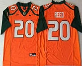 Men's Miami Hurricanes #20 Ed Reed Orange Stitched NCAA Nike College Football Jersey,baseball caps,new era cap wholesale,wholesale hats